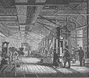 The first industrial revolution driven by steam History of project management